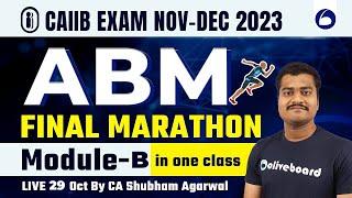 CAIIB Exam Nov-Dec 2023 | ABM Final Marathon Module-B  in one class | By- Shubham Agarwal