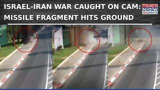 Israel-Iran Conflict: Iranian Missile Fragment Crashes On Israeli Soil After Interception | Visuals