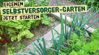 Eigenen Gemüsegarten anlegen und im selben Jahr ernten - Gartenplanung für Selbstversorgung.