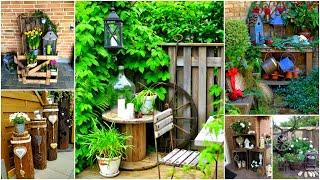 160+ Rustic Garden Decorating Vignettes | Vintage Garden Ideas