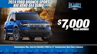 New 2024 Ford Bronco Sport Big Bend | $7,000 Total Savings | Ford Dealer in Dallas, TX