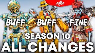 SEASON 10 ALL BUFFS AND NERFS CHANGES  × Apex Legends