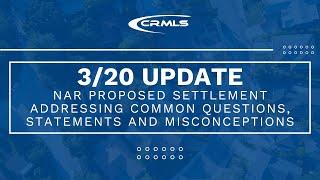 3/20 Update: NAR Proposed Settlement | Addressing Common Questions, Statements and Misconceptions