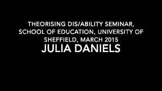 Julia Daniels 2015 Feminist Disability Theory