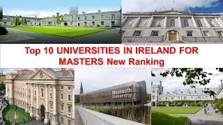 Top 10 UNIVERSITIES IN IRELAND FOR MASTERS New Ranking