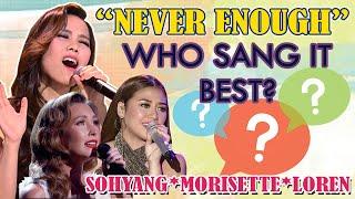 WHO SANG "NEVER ENOUGH" THE BEST? | ANGELIC VOICES TRIO | TrendsTV