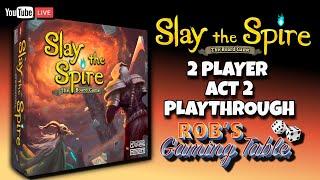 Slay the Spire: The Board Game Act 2 Playthrough (2 Players)