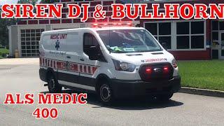 **BULLHORN/SIREN DJ** Reedy Creek ALS Medic 400 & Ambulance 11 Responding In Disney World | DFD