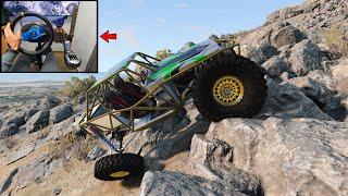 Realistic Rock crawling part 11 - BeamNG.drive Steering wheel gameplay