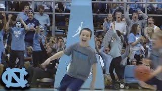 UNC Ball Boy Hits 3 Halfcourt Shots In A Row