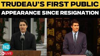 LIVE | Canada's Justin Trudeau Makes First Public Appearance Since Resignation | Canada News | Trump