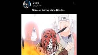 Nagato's last words to Naruto #naruto#nagato#jiraya#anime#short