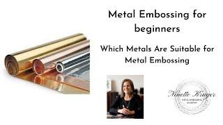 How to Emboss with Metal| metal embossing for beginners | Ninette Kruger | pewter art tutorial