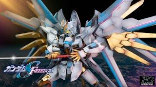 Bandai Hg Gundam Mighty Strike Freedom 1/144 CUSTOM PAINTED BUILD #gunpla