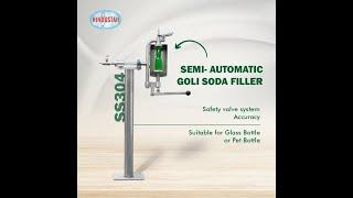 semi automatic glass bottle goli soda machine/Codd machine