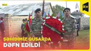 Şəhid Vüsal Orucov dəfn edilib