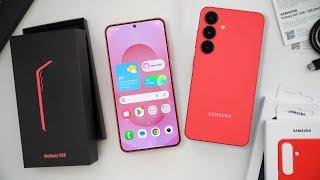 Samsung Galaxy S25 Unboxing & First Impressions! (Coralred Exclusive)