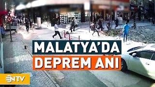 Malatya'da Deprem Anı İnsanlar Korkuyla Kaçıştı! | NTV