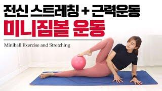 45분 미니짐볼 운동! 스트레칭과 근력운동을 한번에 하는 홈트 workout, Miniball Exercise and Stretching