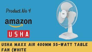 Usha Maxx Air 400mm 55-Watt Table Fan (White)st Seller in Table Fans