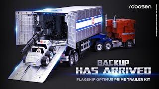 Meet the World's First Auto Converting Flagship Optimus Prime TRAILER KIT by Robosen