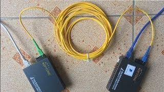 Convert Ethernet to Fiber using One optical fiber | NETVN