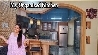 Kitchen Tour in Tamil | கிச்சன கொஞ்சம் மாத்தி இருக்கேன் | Kitchen Organization ideas in Tamil