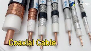 OD7.5MM Coaxial Cable Solid Copper Conductor Anti Interference Low Loss