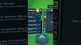 In Nanome we can view scientific chemical representations in Mixed Reality #shorts