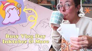 I'M A BUSY MOMMA! Inktober, Etsy Orders, and Tamagotchi Fun!