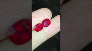 抹谷无烧红宝石 鸽血红 1对3.36克拉 #好物推荐 #珠寶 #jewellery #gemstone #宝石 #ruby #好物分享