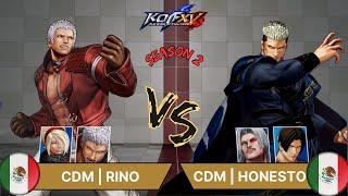 KOF XV ️ CDM RINO (Yashiro/O.Yashiro/Ash) vs CDM HONESTO (Rugal/Goenitz/Kim) ️ Replay Match