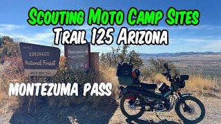 Honda CT125 Scouting Moto Camp Sites Montezuma Pass Arizona