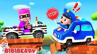 Police Car Song  Police Jozzy Chase Stranger Danger - Bibiberry Nursery Rhymes & Kids Songs