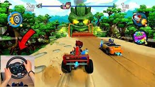 Steering Wheel Gameplay #2! WastelandBeach Buggy Racing 2