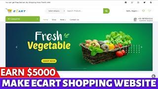 How to make eCart Website || eCart Web - Ecommerce Store Full Website || How to Make eCart App