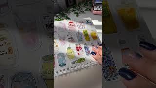 Organizing my stickers asmr