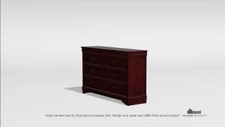 Louis Philippe Cherry Dresser from Furniture of America