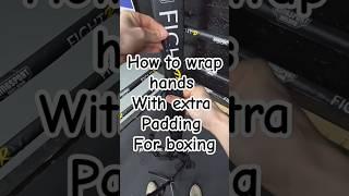 wrapping hands for boxing extra Padding for your knuckles how to box how to wrap your Hands #boxing