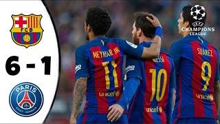 Biggest Comeback in Champions League history | Barcelona vs PSG 6-1 Highlights & All goals