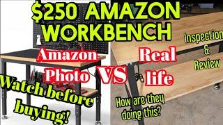 $249.99 Workbench Review- Enjoywood 48" Workbench w/ Pegboard