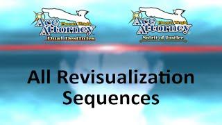 Ace Attorney Dual Destinies & Spirit of Justice - All Revisualization Sequences