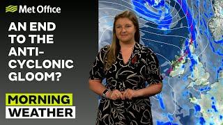 10/11/24 – Brighter day with a damp start – Morning Weather Forecast UK – Met Office Weather