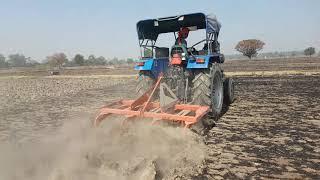 Tota hal 7 on sonalika 750 ( duck foot plough or chissel plough)