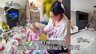 AFTER CHRISTMAS TIDY CLEAN AND ORGANISE WITH ME | Messy House Cleaning Motivation | Mum Of 4