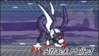 BkGreymon vs Dorugamon