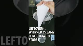 How To Store Leftover Whipped Cream/How Long It Lasts & How to use it later? #whippedcream #cake