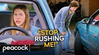 The Middle | Sue Runs Over Axl’s Foot Learning to Drive