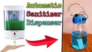 DIY Automatic Hand Sanitizer Dispenser || Without Arduino || Techie Lagan