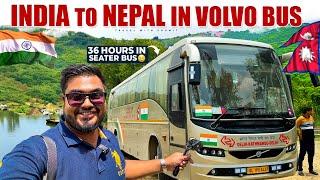 DELHI to KATHMANDU in VOLVO Bus | INTERNATIONAL Bus Journey | भारत नेपाल बस सेवा